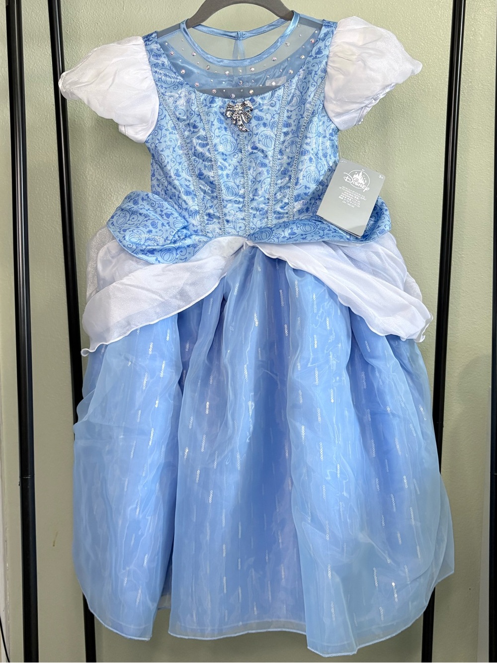 NWT Disney Store Cinderella Princess Costume Dress Girls Size 5/6